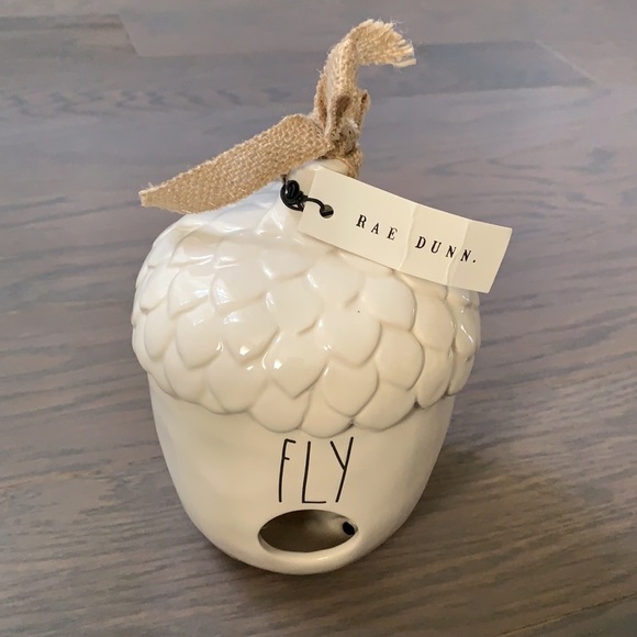 New Rae Dunn FLY Acorn Birdhouse - Picture 2 of 3